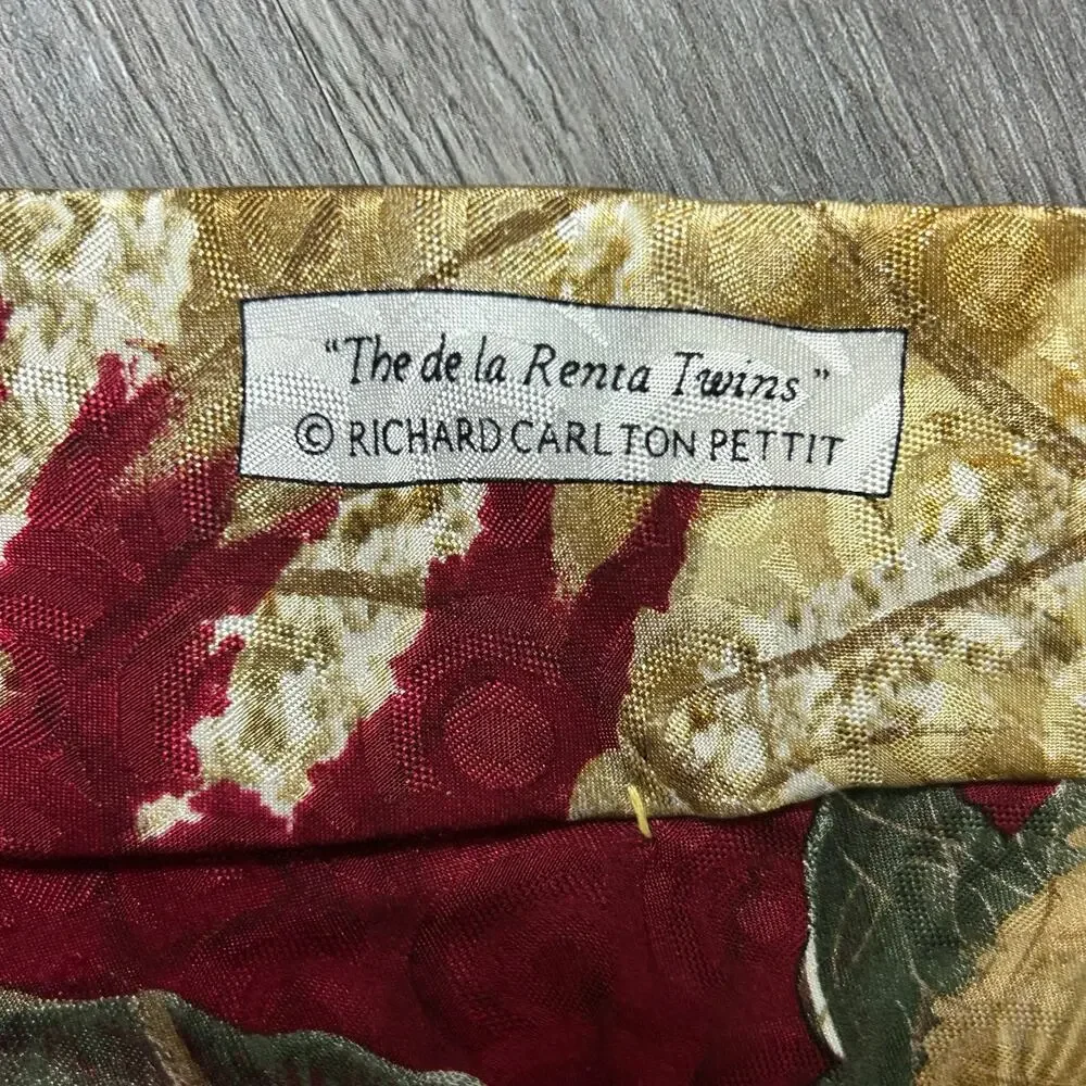 Endangered Species Silk Tie “The de la Renta Twins” Fish Print Necktie artwear